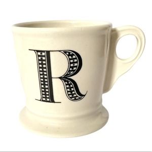 Anthropologie Monogram R Coffee Mug Cup